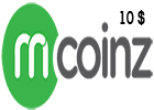 بطاقة إم كوينز 10 دولار أمريكي
